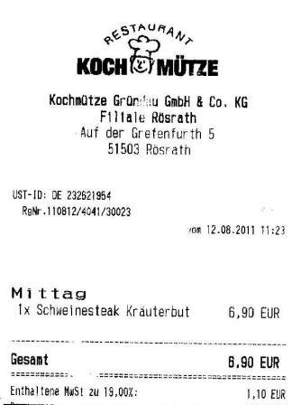 minl Hffner Kochmtze Restaurant